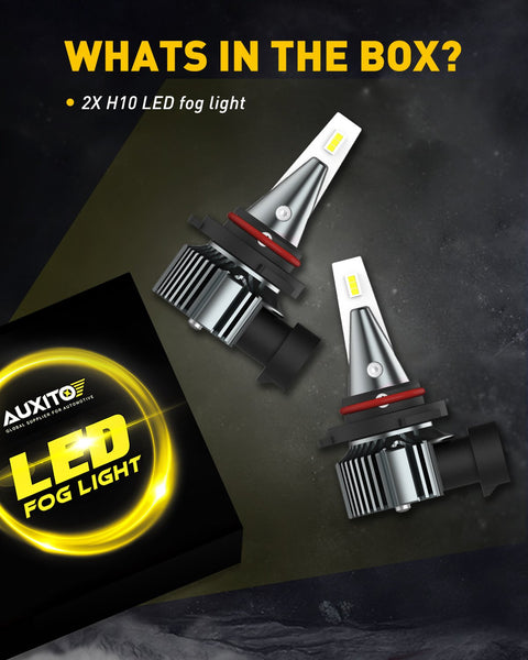 9145/9140/H10 LED Fog Light Bulbs 4000LM with CSP LED Chips