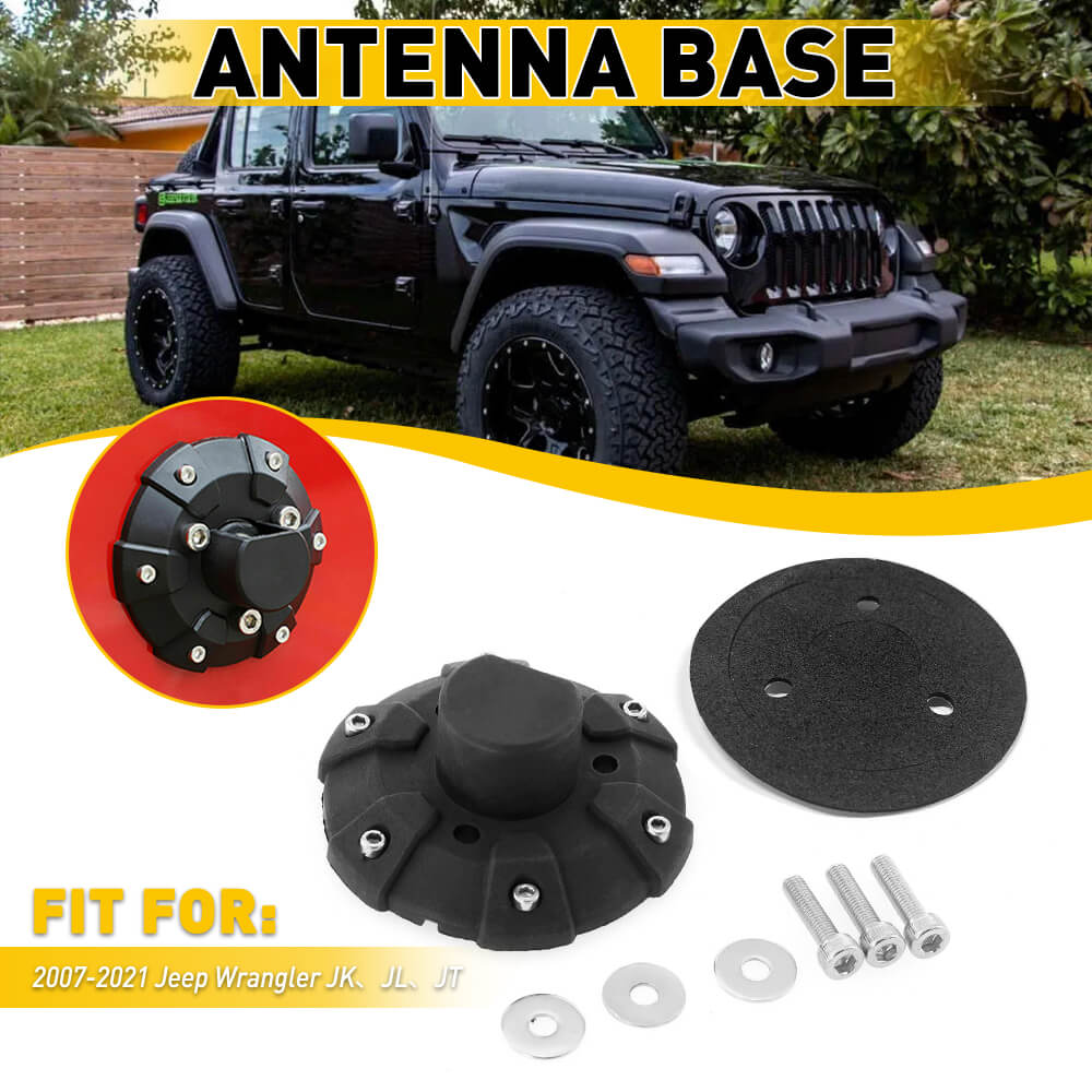 Radio Antenna Base Cover For 2007-2018 Jeep Wrangler JK/JL | Lazada.co.th