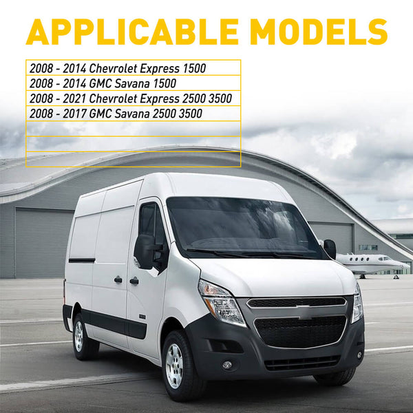 AC Climate Control Switch Knob Button Set, Compatible with 08-11 Chevrolet Express 08-17 GMC Savana Models-Air Conditioner Replacement Switch