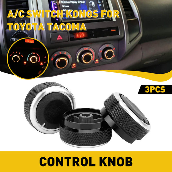 AC Climate Control Switch Knob Button Set, Compatible with 95-04/05-11/05-15 Tacoma Models-Air Conditioner Replacement Switch