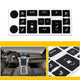 AC Dash Button Repair Kit, Car Button Decals - Best for Fixing Ruined Faded Buttons Sticker Replacement Fits 07-14 Cadillac Escalade