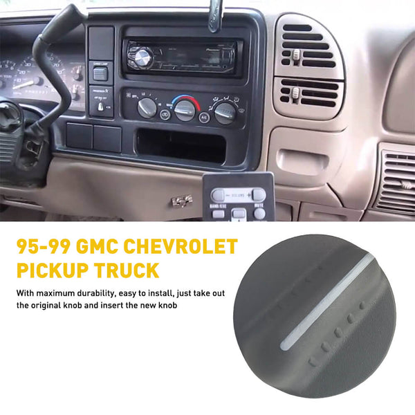 AC Heater Climate Control Switch Knob for 95-98 Silverado and Sierra 1500/2500/3500, 95-99 Suburban/Tahoe/Yukon