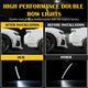 Amber Red Smoked LED Side Marker Lights for 16-21 Chevy Camaro
