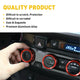 Audio & AC Switch Knob Ring Kit Set for 2016-2020 Toyota Tcoma