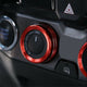 Audio & AC Switch Knob Ring Kit Set for 2016-2020 Toyota Tcoma
