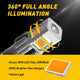 AUXITO 1156 BA15S Amber Yellow LED Turn Signal Light Bulbs, Error Free Canbus Ready 1003 1141 7506 1156A LED Bulbs Blinker Light 25W Per Bulb
