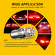 AUXITO 1156 Red LED Bulb for Brake Light Bulbs, 300% Brighter BA15S 7506 1003 1141 P21W Brilliant Red