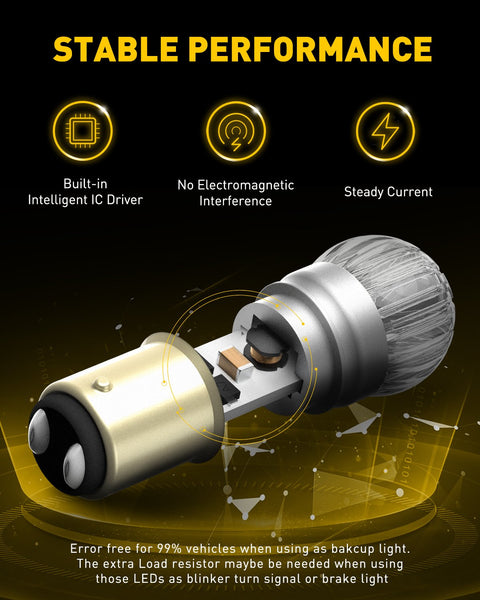 AUXITO 1157 LED Reverse Light Bulbs, Extremely Bright 3030 Chipsets 6000K White