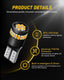 AUXITO 194 LED Light Bulb, Amber Yellow 168 2825 W5W T10, Pack of 2