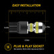 AUXITO 2600 Lumens 7440 7443 LED Bulbs T20 7441 7444 LED Light Bulb for Backup Reverse Light