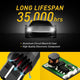 AUXITO 3157 White and Amber Dual Color Switchback, 4157 LED Bulbs with Projector for Turn Signal Lights