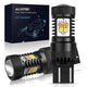 AUXITO 3157 White and Amber Dual Color Switchback, 4157 LED Bulbs with Projector for Turn Signal Lights
