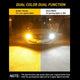 AUXITO 3157 White and Amber Dual Color Switchback, 4157 LED Bulbs with Projector for Turn Signal Lights