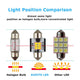 AUXITO 31MM DE3175 DE3021 Canbus Error Free Festoon LED Bulbs, Extremely Bright 400 Lumens 1.25''