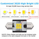 AUXITO 36MM/6411/6418 Interior Car Lights, Canbus Error Free Festoon LED Bulbs 3020 Chipsets forLicense Plate Dome Map Door Lights Xenon White
