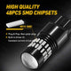 AUXITO 7440 7443 LED Red Brake Light Bulbs, Super Bright Flashing Warning Function With Projector