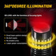 AUXITO 7440 7443 LED Red Brake Light Bulbs, Super Bright Flashing Warning Function With Projector