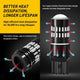 AUXITO 7440 7443 LED Red Brake Light Bulbs, Super Bright Flashing Warning Function With Projector