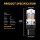 AUXITO 7440 LED Bulbs Amber Yellow 2800LM, for Turn Signal Lights with Build-in Load Resistor