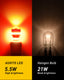 AUXITO 7443 Red LED Bulbs,7440 7443R LED Bulbs T20 7441 7444 LED Lights for Brake Tail Lights