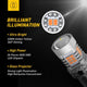 AUXITO 7507 LED Bulbs 2800LM for Turn Signal Lights PY21W BAU15S with Build-in Load Resistor CANBUS Error Free