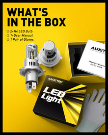 BEAMFLY Ampoules H4 9003 HB2 LED 16000LM 6000K - Phares Voiture Blanc Puissant 100W