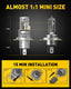 AUXITO 9003 LED Bulb 100W 20000LM 6000K White H4/HB2 LED Headlight Bulb with Fan, 2022 Upgraded