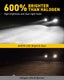 AUXITO 9012 LED Headlight Bulbs 100W 20000lm Per Set 600% Brighter 6000K Cool White