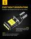 AUXITO 912 921 Error Free T15 LED Backup Light Bulbs, High Power 2835 15-SMD Chipsets