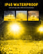 AUXITO 9145/9140/H10 LED Fog Light Bulbs 3000K Golden Yellow 30W 6000 Lumens Per Pair
