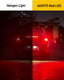 AUXITO Brilliant Red 7440 7443 7444 W21W T20 for Brake Light, Tail Light 14-SMD 3030 Chipsets LED Bulbs,Pack of 2