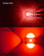 AUXITO Brilliant Red 7440 7443 7444 W21W T20 for Brake Light, Tail Light 14-SMD 3030 Chipsets LED Bulbs,Pack of 2