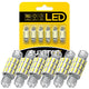 AUXITO Festoon Retractable DE3175 DE3021 LED Bulbs Error Free Extremely Bright