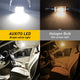 AUXITO Festoon Retractable DE3175 DE3021 LED Bulbs Error Free Extremely Bright