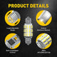 AUXITO Festoon Retractable DE3175 DE3021 LED Bulbs Error Free Extremely Bright