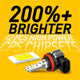 AUXITO H11 H8 H9 100W LED White High Power No Polarity Fog Light Conversion DRL Bulbs 6000K