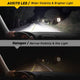 AUXITO H4 9003 LED Bulbs Forward High Beam and Low Beam 80W 16,000LM/Pair, CanBus Ready Beam Adjustable Mini Sized Ultra Bulbs