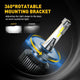 AUXITO H4 9003 LED Bulbs Forward High Beam and Low Beam 80W 16,000LM/Pair, CanBus Ready Beam Adjustable Mini Sized Ultra Bulbs