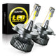 AUXITO H4 9003 LED Bulbs Forward High Beam and Low Beam 80W 16,000LM/Pair, CanBus Ready Beam Adjustable Mini Sized Ultra Bulbs
