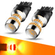 AUXITO LED Turn Signal Light Bulbs 3157 LED Bulbs Amber Yellow 3156 3056 4057 4157 Blinker Parking Side Marker Lights, Pack of 2