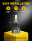 AUXITO PSX26W LED Fog Light, 6000LM 30W, Super Bright PSX26W/12278/H28W Fog Light