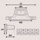 Black Bracket-Mount LED License Plate Light for RV Trailer UTV ATV Truck