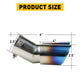 Car Rear Dual Muffler Tip Exhaust Pipe Stainless Steel Round Accessories Bend Pipe