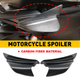 Carbon Fiber ABS Motorcycle Winglets Aerodynamic Winglet Dynamic Spoiler Wings Universal Modification Accessory
