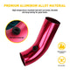 Cold Air Intake Pipe, 76mm/63mm Universal Car Cold Air Intake Turbo Filter Aluminum Alloy Automotive Air Filter Induction Flow Hose Pipe Kit (Red)