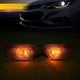Compatible with Chevy Cruze, Front Bumper Mounted Side Marker Light Assembly (Smoke)