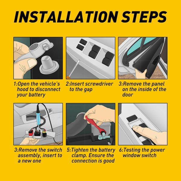 Driver Side Master Power Window Switch Compatible for 09-12 Dodge Ram 1500/2500/3500 & 07-11 Nitro, 09-10 Journey, 08-12 Jeep Liberty