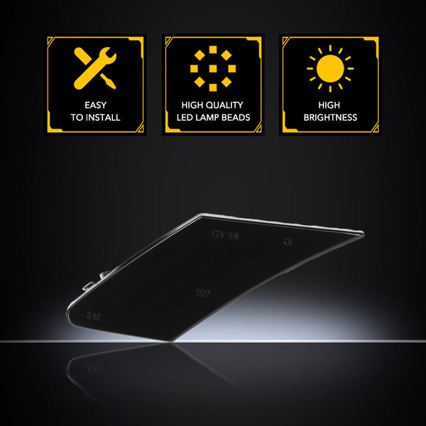 Dynamic LED Side Marker Turn Signal Lights For Subaru BRZ Scion FRS Toyota 86