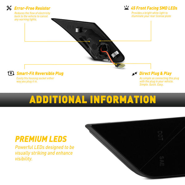 Dynamic LED Side Marker Turn Signal Lights For Subaru BRZ Scion FRS Toyota 86