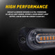 Emergency LED Strobe Lights, 18 Flash Modes 24LED Flashing Strobe Light Bar Amber White For Car Truck Van Construction Off Road Vehicle Trailer
